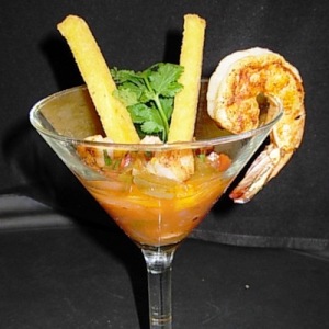 Shrimp Cilantro Garnish